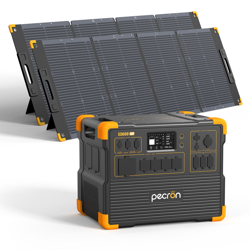 ชุดเครื่องปั่นไฟพลังงานแสงอาทิตย์ PECRON E3600LFP 3600W 3072Wh