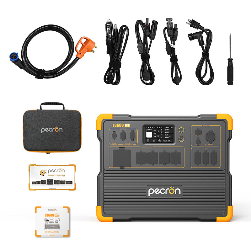 ชุดเครื่องปั่นไฟพลังงานแสงอาทิตย์ PECRON E3600LFP 3600W 3072Wh