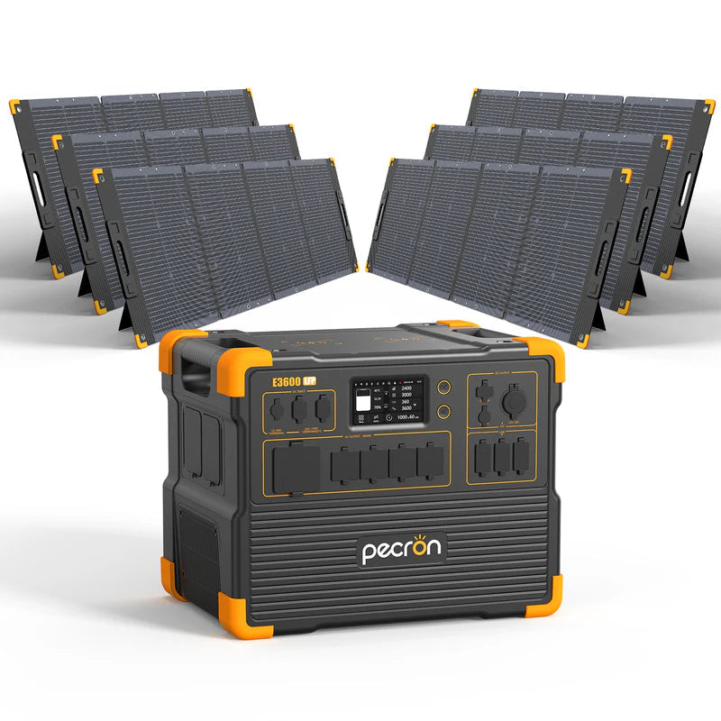 ชุดเครื่องปั่นไฟพลังงานแสงอาทิตย์ PECRON E3600LFP 3600W 3072Wh