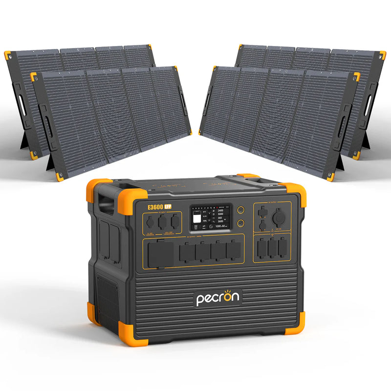 ชุดเครื่องปั่นไฟพลังงานแสงอาทิตย์ PECRON E3600LFP 3600W 3072Wh