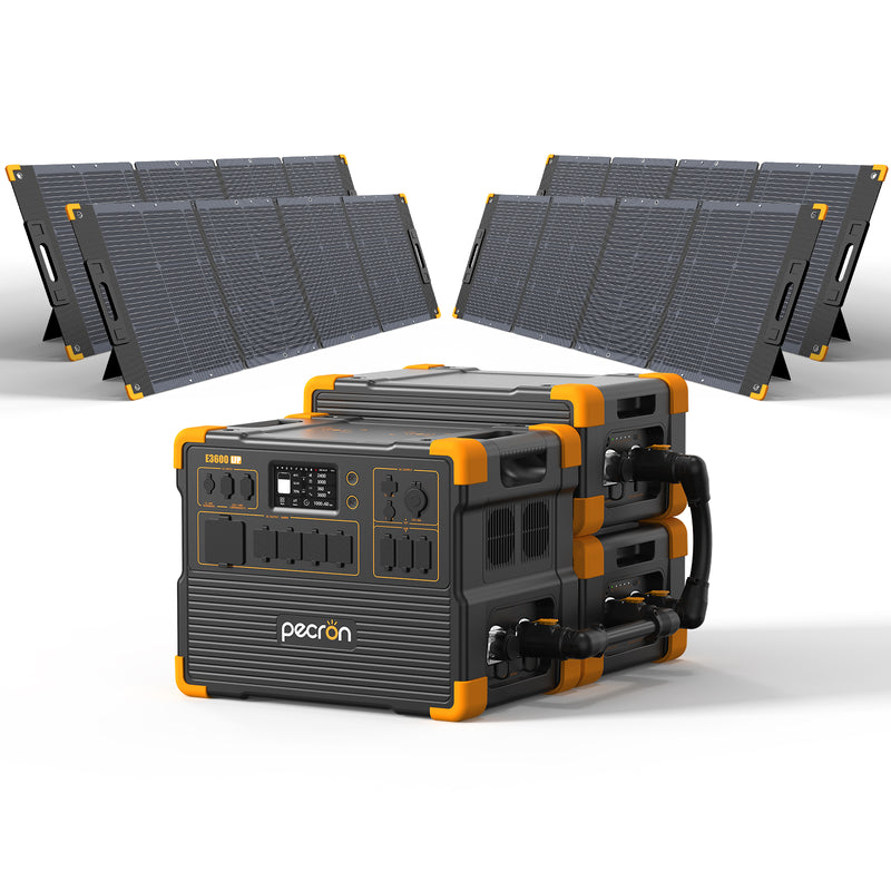 ชุดเครื่องปั่นไฟพลังงานแสงอาทิตย์ PECRON E3600LFP 3600W 3072Wh