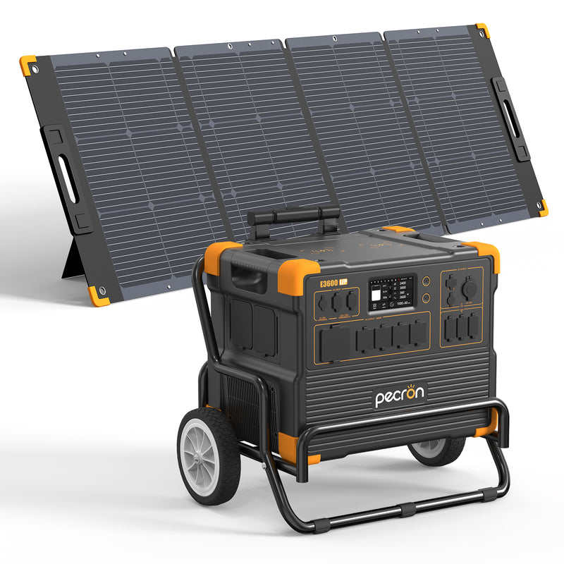 ชุดเครื่องปั่นไฟพลังงานแสงอาทิตย์ PECRON E3600LFP 3600W 3072Wh