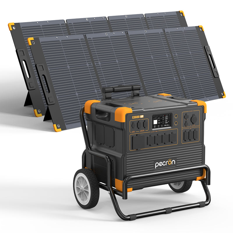 ชุดเครื่องปั่นไฟพลังงานแสงอาทิตย์ PECRON E3600LFP 3600W 3072Wh