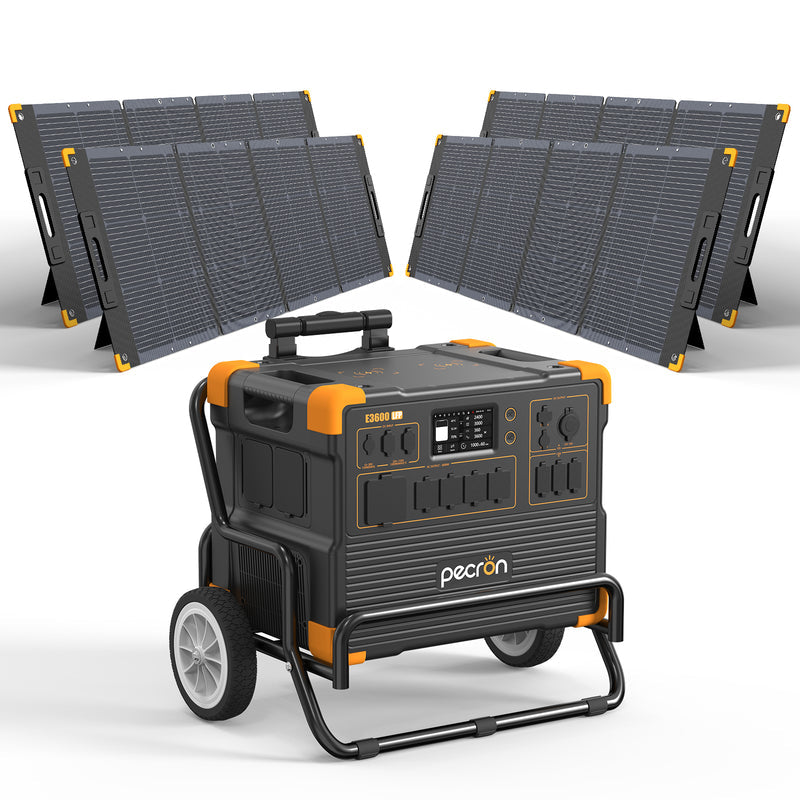 ชุดเครื่องปั่นไฟพลังงานแสงอาทิตย์ PECRON E3600LFP 3600W 3072Wh
