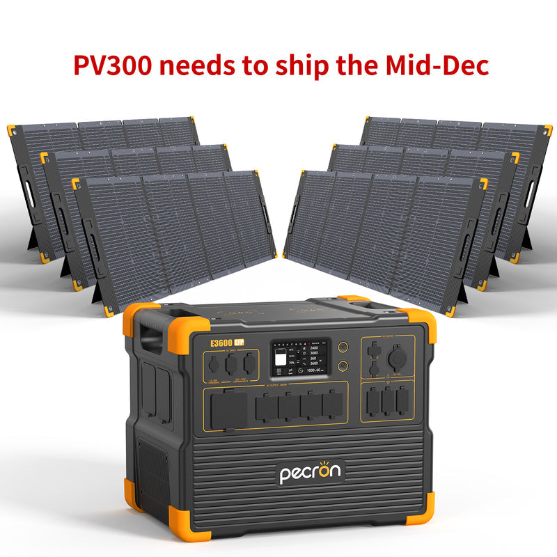 ชุดเครื่องปั่นไฟพลังงานแสงอาทิตย์ PECRON E3600LFP 3600W 3072Wh