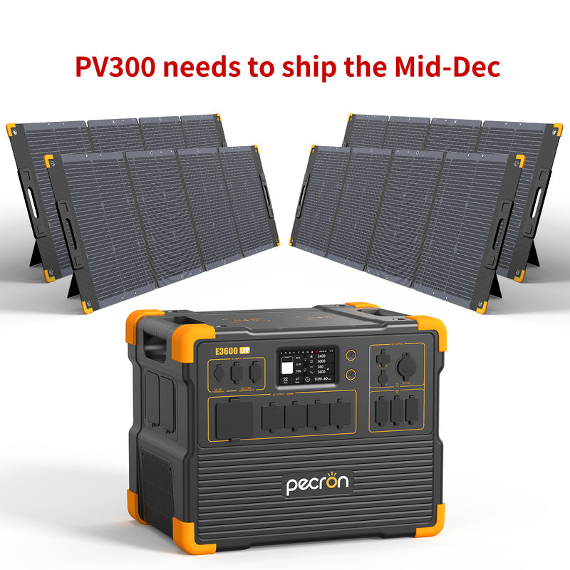ชุดเครื่องปั่นไฟพลังงานแสงอาทิตย์ PECRON E3600LFP 3600W 3072Wh