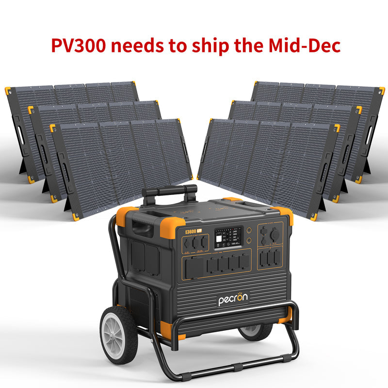 ชุดเครื่องปั่นไฟพลังงานแสงอาทิตย์ PECRON E3600LFP 3600W 3072Wh