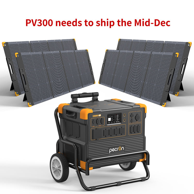 ชุดเครื่องปั่นไฟพลังงานแสงอาทิตย์ PECRON E3600LFP 3600W 3072Wh