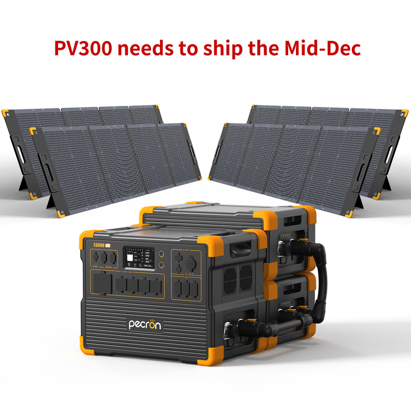 ชุดเครื่องปั่นไฟพลังงานแสงอาทิตย์ PECRON E3600LFP 3600W 3072Wh