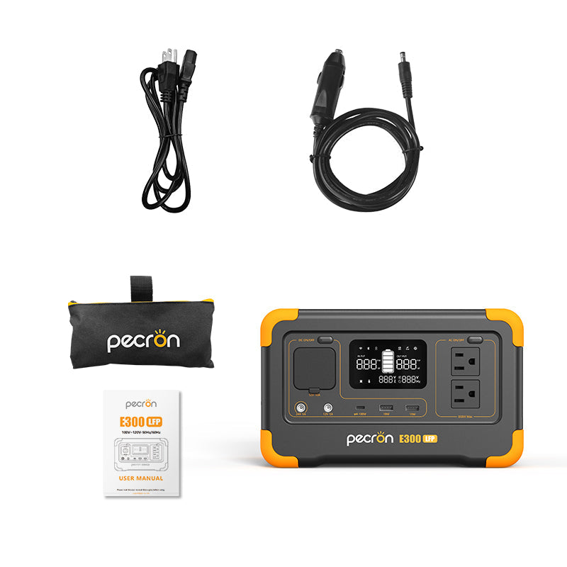เครื่องจ่ายไฟแบบพกพา PECRON E300LFP 600W 288Wh
