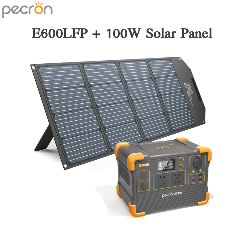 PECRON E600LFP Portable Power Box 1200W/614Wh LiFePo4 Portable power bank, 220V power bank
