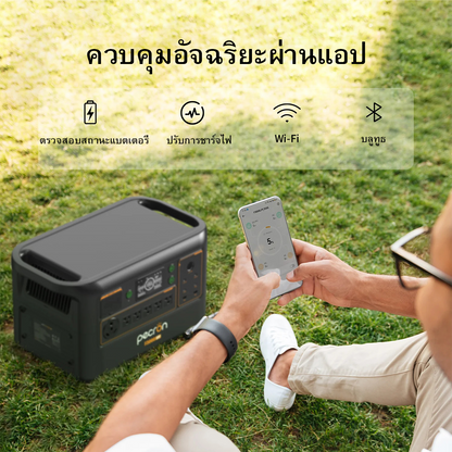 PECRON F3000LFP เครื่องจ่ายไฟแบบพกพา 3600W 3072Wh