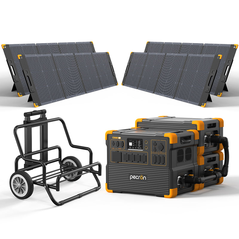 ชุดเครื่องปั่นไฟพลังงานแสงอาทิตย์ PECRON E3600LFP 3600W 3072Wh
