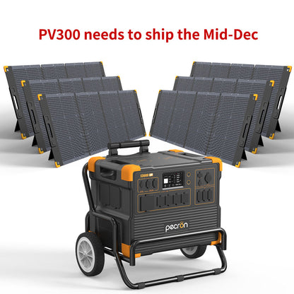 ชุดเครื่องปั่นไฟพลังงานแสงอาทิตย์ PECRON E3600LFP 3600W 3072Wh