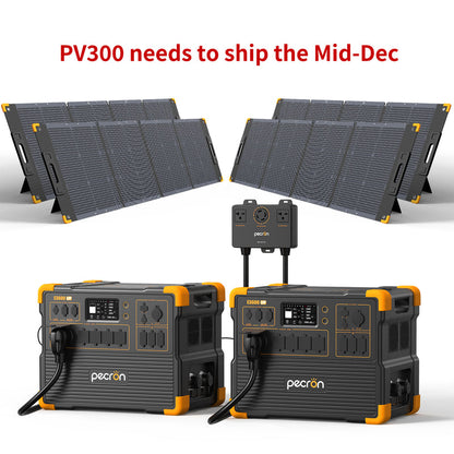 ชุดเครื่องปั่นไฟพลังงานแสงอาทิตย์ PECRON E3600LFP 3600W 3072Wh