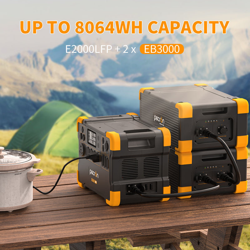 PECRON E2000LFP Expandable Solar Generator Set