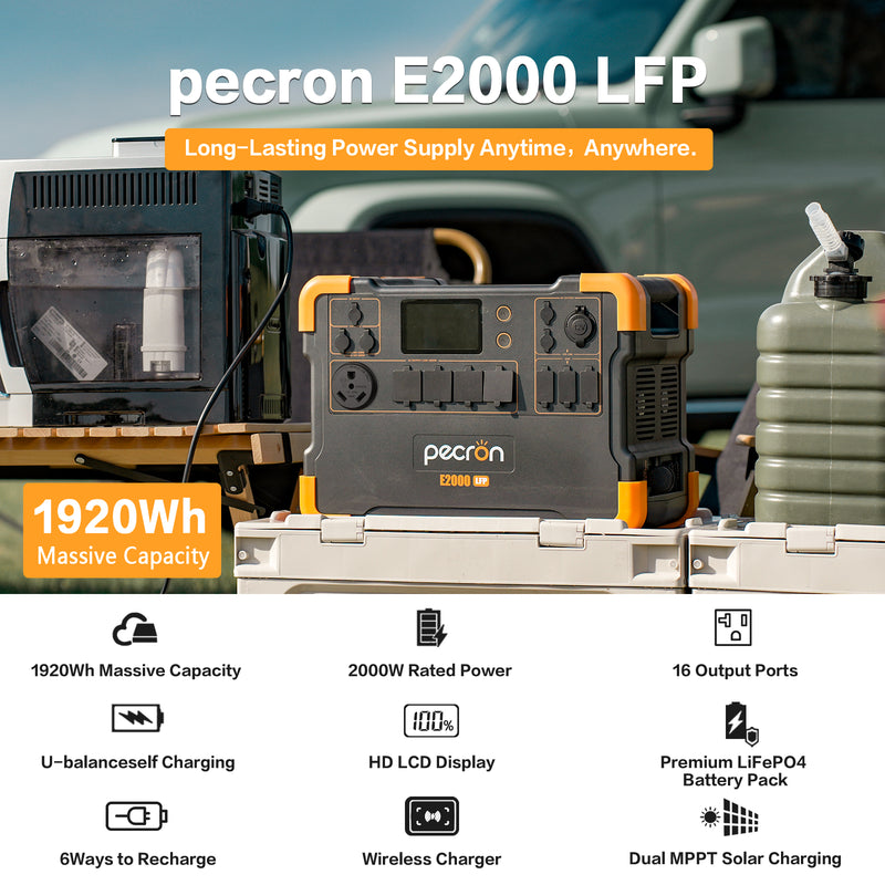 PECRON E2000LFP Expandable Solar Generator Set