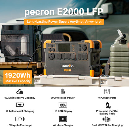 PECRON E2000LFP Expandable Solar Generator Set