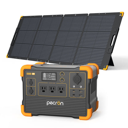 สถานีพลังงานแบบพกพา PECRON E600LFP 1,200 วัตต์ 614 วัตต์ชั่วโมง LiFePo4