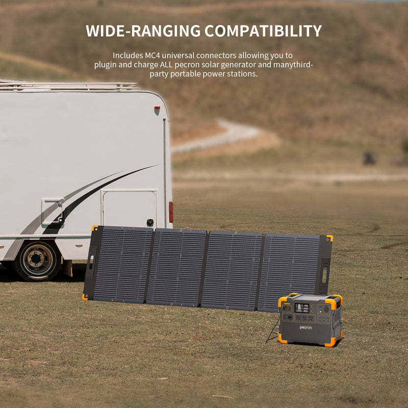 Portable solar panel PECRON PV200 200W waterproof IP67