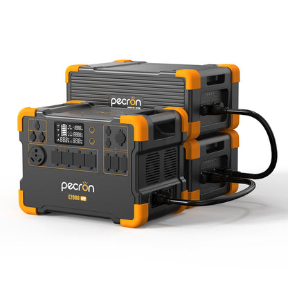 PECRON E2000LFP สถานีพลังงานแบบพกพาขยายได้ 2,000 วัตต์ 1,920 วัตต์ชั่วโมง