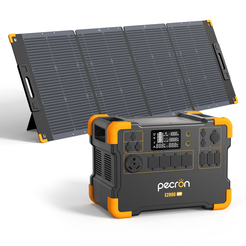 PECRON E2000LFP สถานีพลังงานแบบพกพาขยายได้ 2,000 วัตต์ 1,920 วัตต์ชั่วโมง