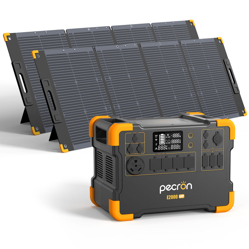 PECRON E2000LFP สถานีพลังงานแบบพกพาขยายได้ 2,000 วัตต์ 1,920 วัตต์ชั่วโมง