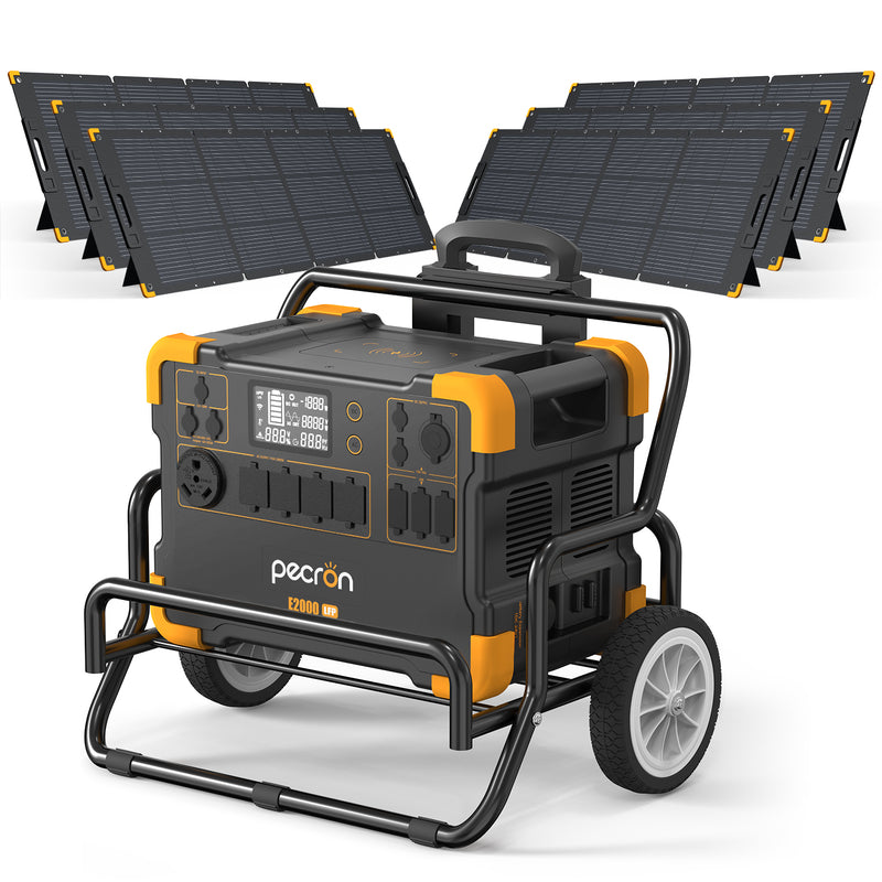 PECRON E2000LFP สถานีพลังงานแบบพกพาขยายได้ 2,000 วัตต์ 1,920 วัตต์ชั่วโมง