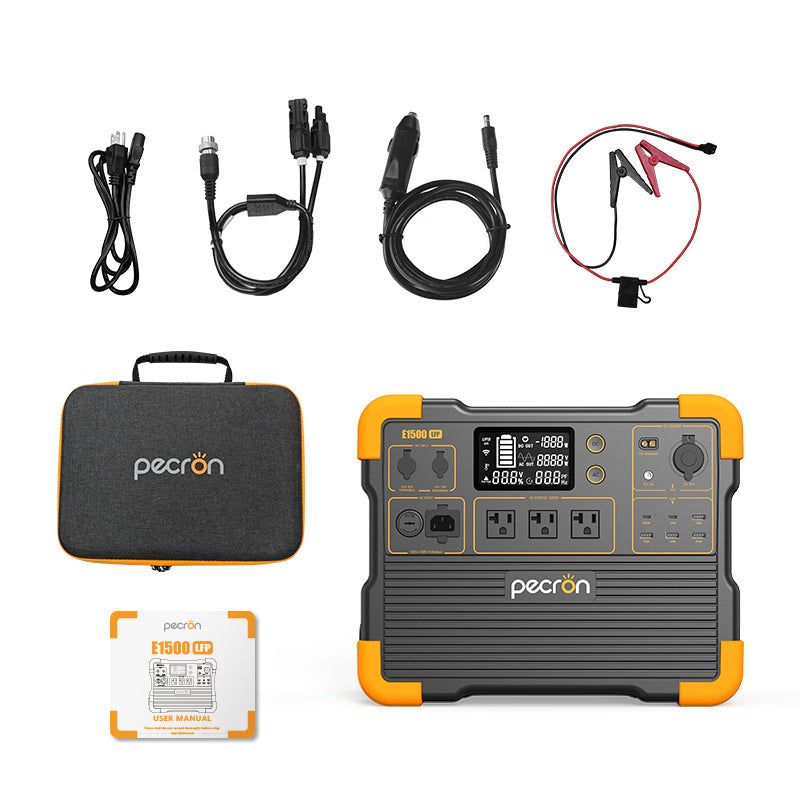 PECRON E1500LFP Portable Expandable Power Station 2200W 1536Wh