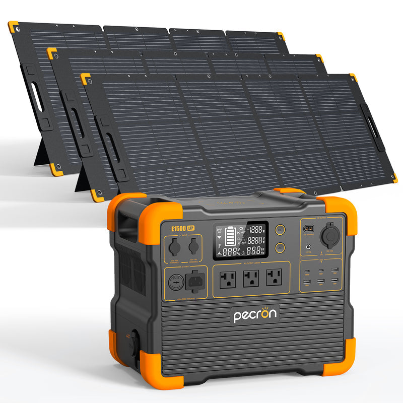 PECRON E1500LFP Portable Expandable Power Station 2200W 1536Wh