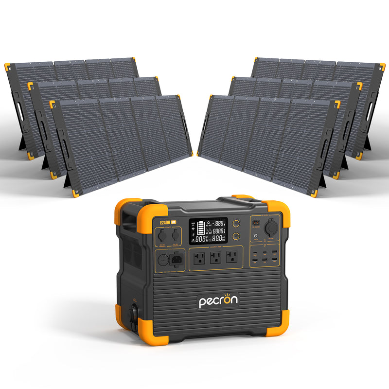 เครื่องผลิตไฟฟ้าแบบพกพา PECRON E2400LFP 2400W 2048Wh