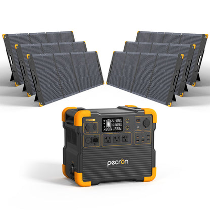 เครื่องผลิตไฟฟ้าแบบพกพา PECRON E2400LFP 2400W 2048Wh
