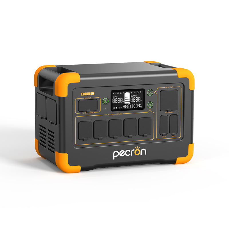 เครื่องผลิตไฟฟ้าแบบพกพา PECRON E1000LFP 1,800 วัตต์ 1,024 วัตต์ชั่วโมง