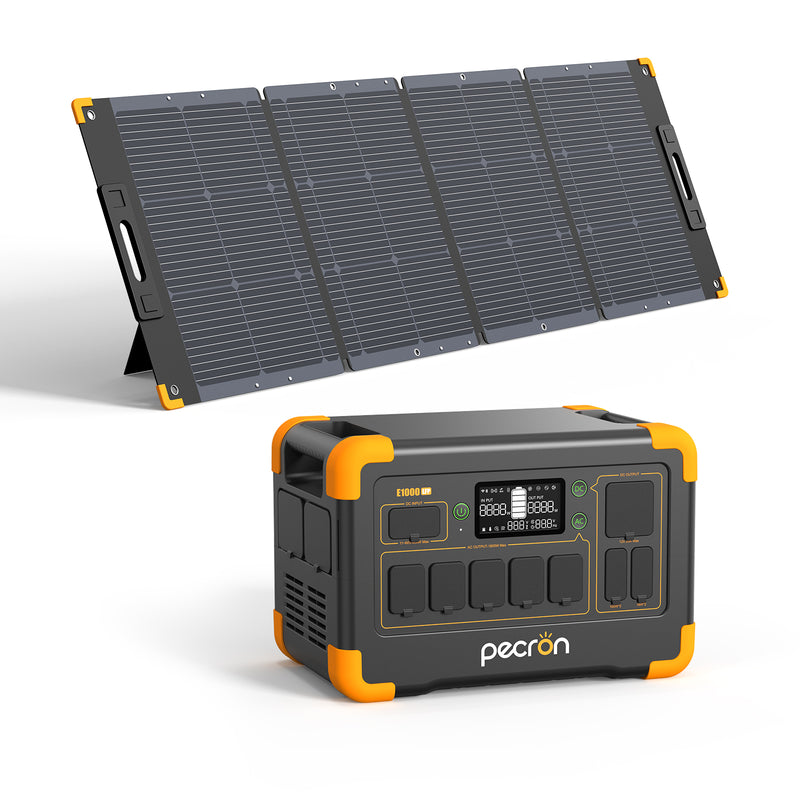 เครื่องผลิตไฟฟ้าแบบพกพา PECRON E1000LFP 1,800 วัตต์ 1,024 วัตต์ชั่วโมง