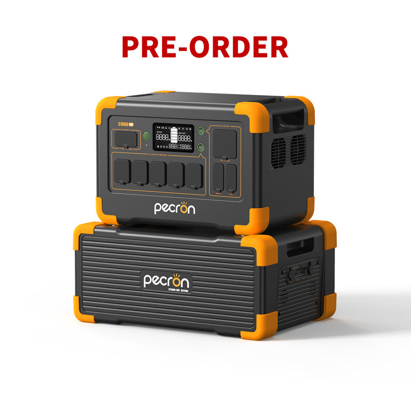 เครื่องผลิตไฟฟ้าแบบพกพา PECRON E1000LFP 1,800 วัตต์ 1,024 วัตต์ชั่วโมง