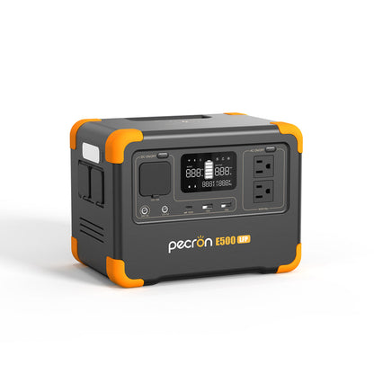 เครื่องจ่ายไฟแบบพกพา PECRON E500LFP 600W 576Wh