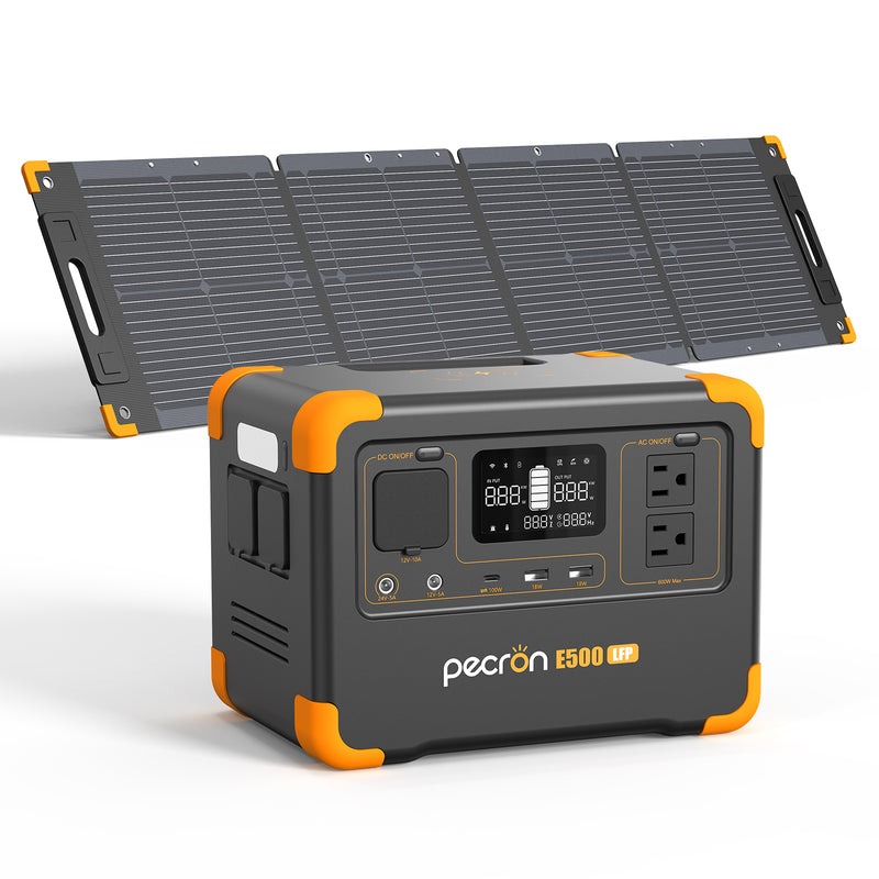 เครื่องจ่ายไฟแบบพกพา PECRON E500LFP 600W 576Wh
